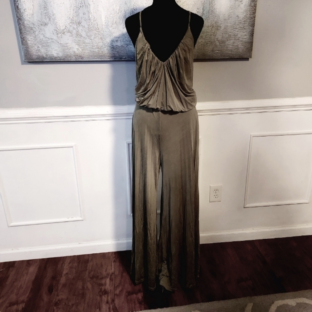 Young Fabulous & Broke Olive Green Wide Leg Jumpsuit